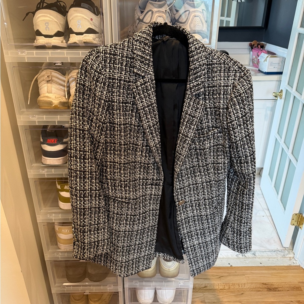 BCBGMaxAzria Tweed blazer size L